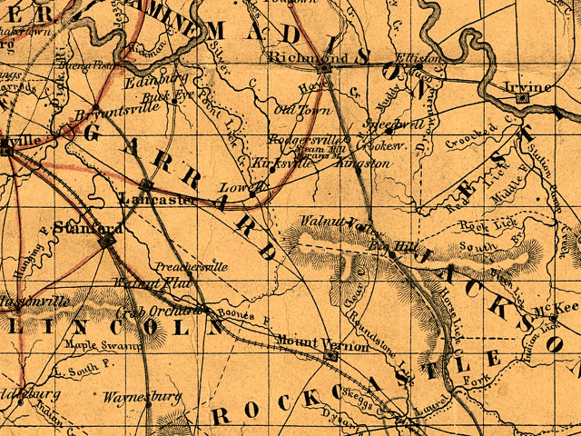 Berea 1861 Map