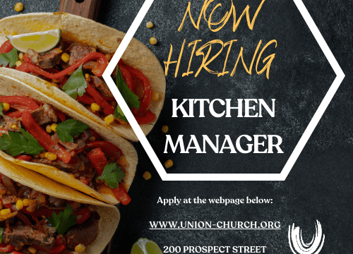 NOW HIRING KITCHEN MANAGER