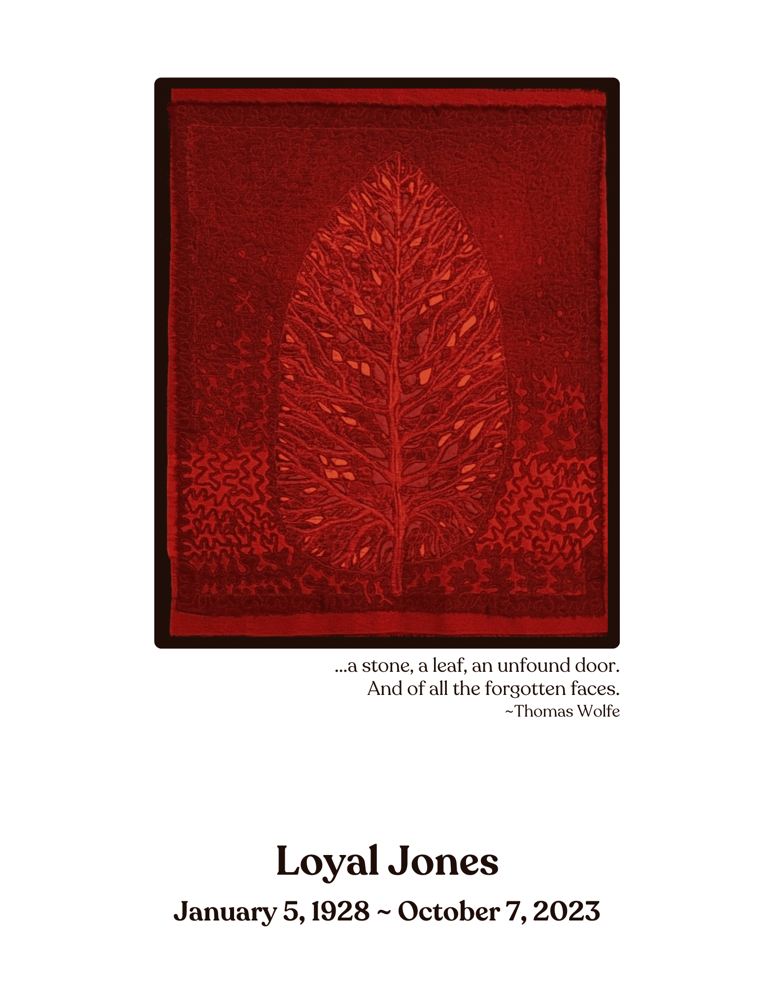 Loyal Jones Memorial Bulletin Cover (1)