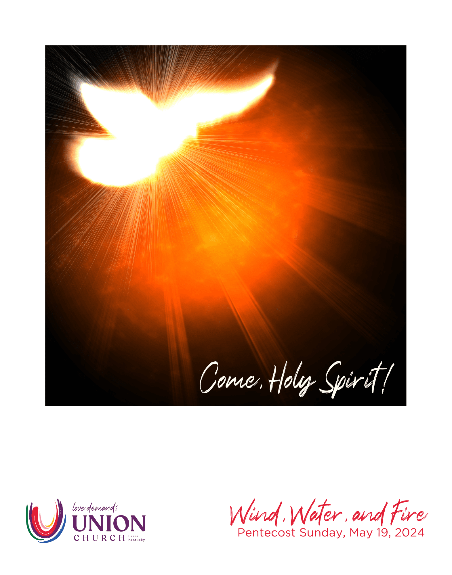 2024 05 19 Pentecost Bulletin Cover