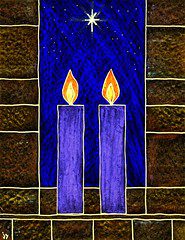 2024 Advent 2 candles