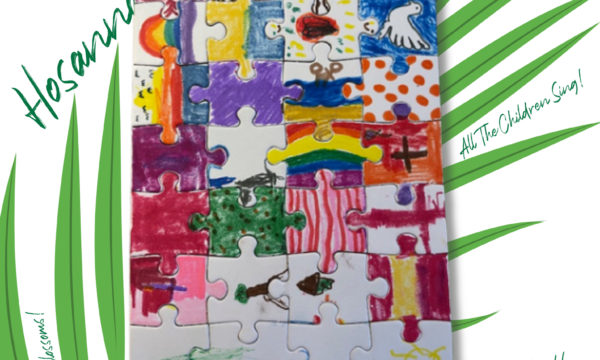 Copy of 2026 03 29 Kiddo art draft Lent 6 Palm Sunday bulletin Cover