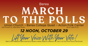 MARCHING TO THE POLLS Lift Your Voice With Your Vote!
